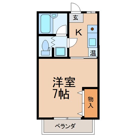 コーポアシダⅡの物件間取画像